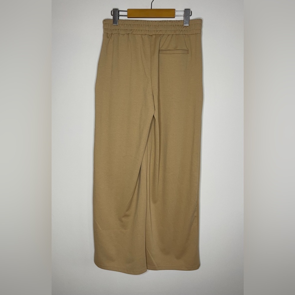 ICHI IHKATE SUS Wide Leg Pants - Tan/Camel - Recycled Fabric - Size Medium - Picture 3 of 6